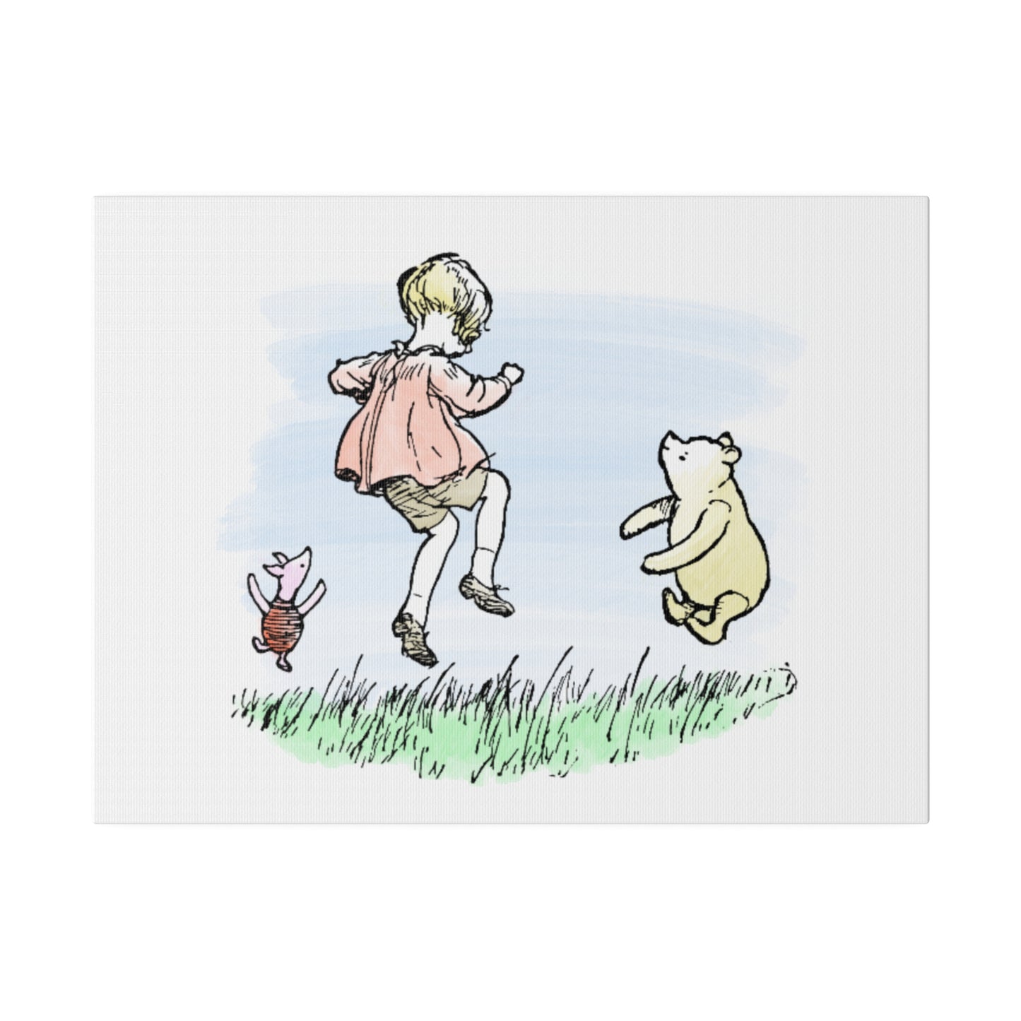 Classic Winnie the Pooh Vintage Nursury Art Piglet Christopher Robin Classic Pooh Literary Gift Bookish Merch for Book Nook