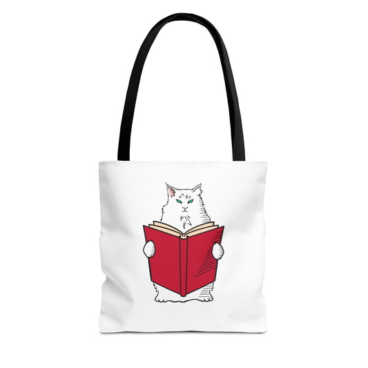 Literature Tote Bag, Snarky Cat Literary gift, Bookish Merch for Booktrovert, Book Lovers Gift, Book Club Gift for Bookworm, Cat Lover Gift