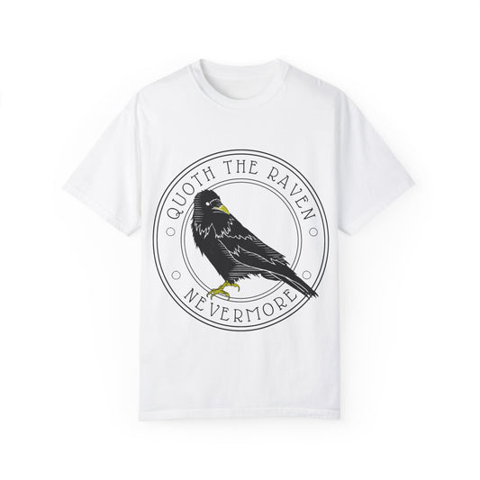 Edgar Allan Poe Raven Literary T-shirt, Unisex Tee, Book Lover Gift, Classic Literature Shirt, Vintage Novel Top