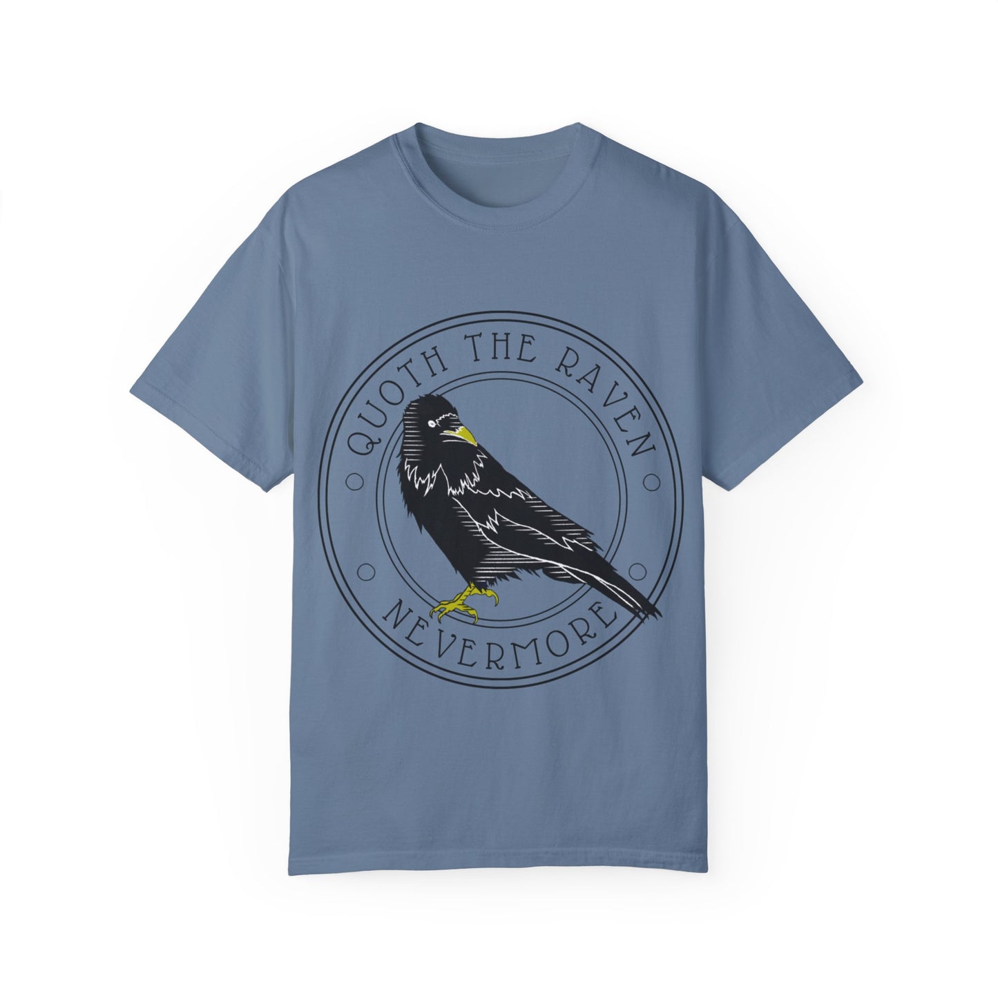 Edgar Allan Poe Raven Literary T-shirt, Unisex Tee, Book Lover Gift, Classic Literature Shirt, Vintage Novel Top