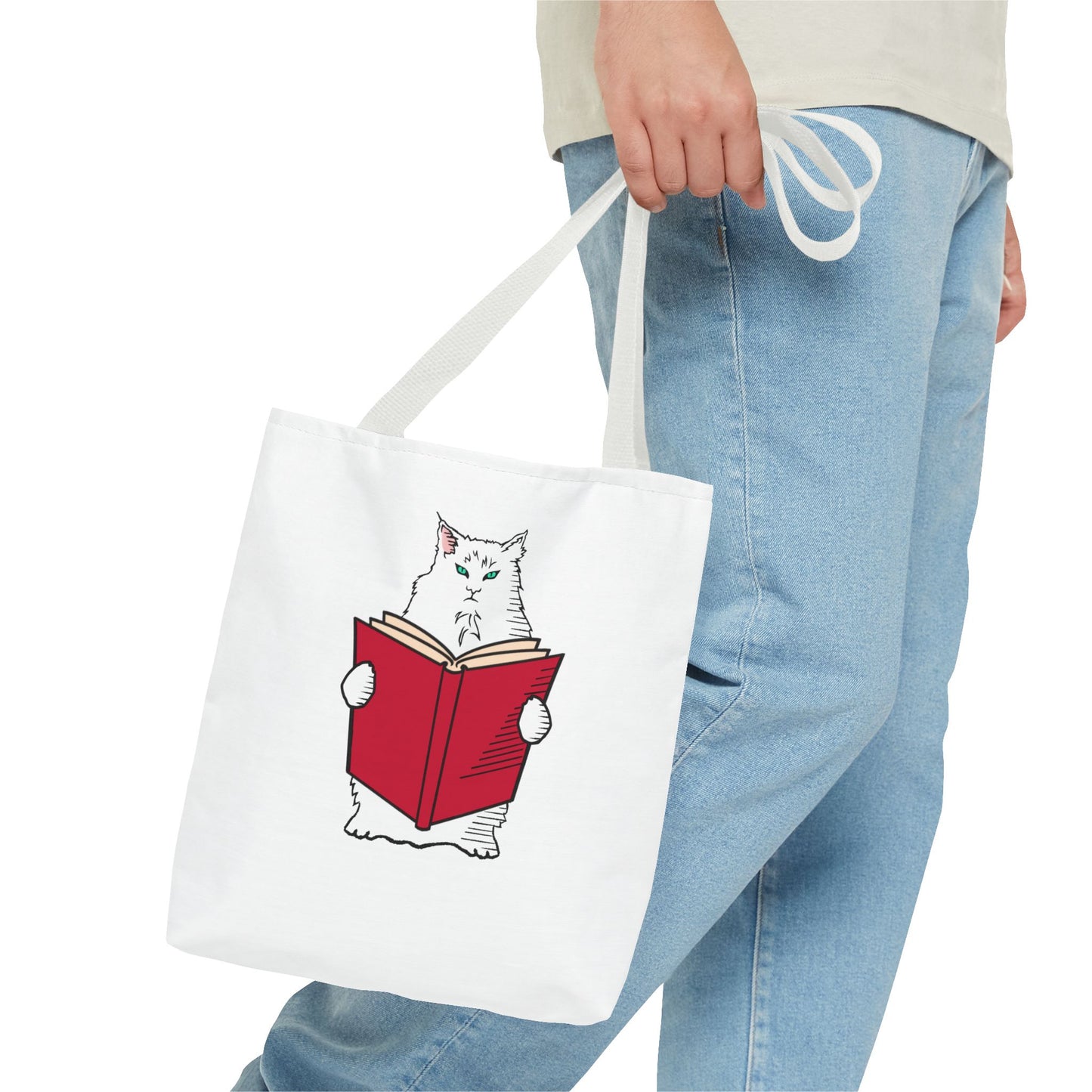 Literature Tote Bag, Snarky Cat Literary gift, Bookish Merch for Booktrovert, Book Lovers Gift, Book Club Gift for Bookworm, Cat Lover Gift