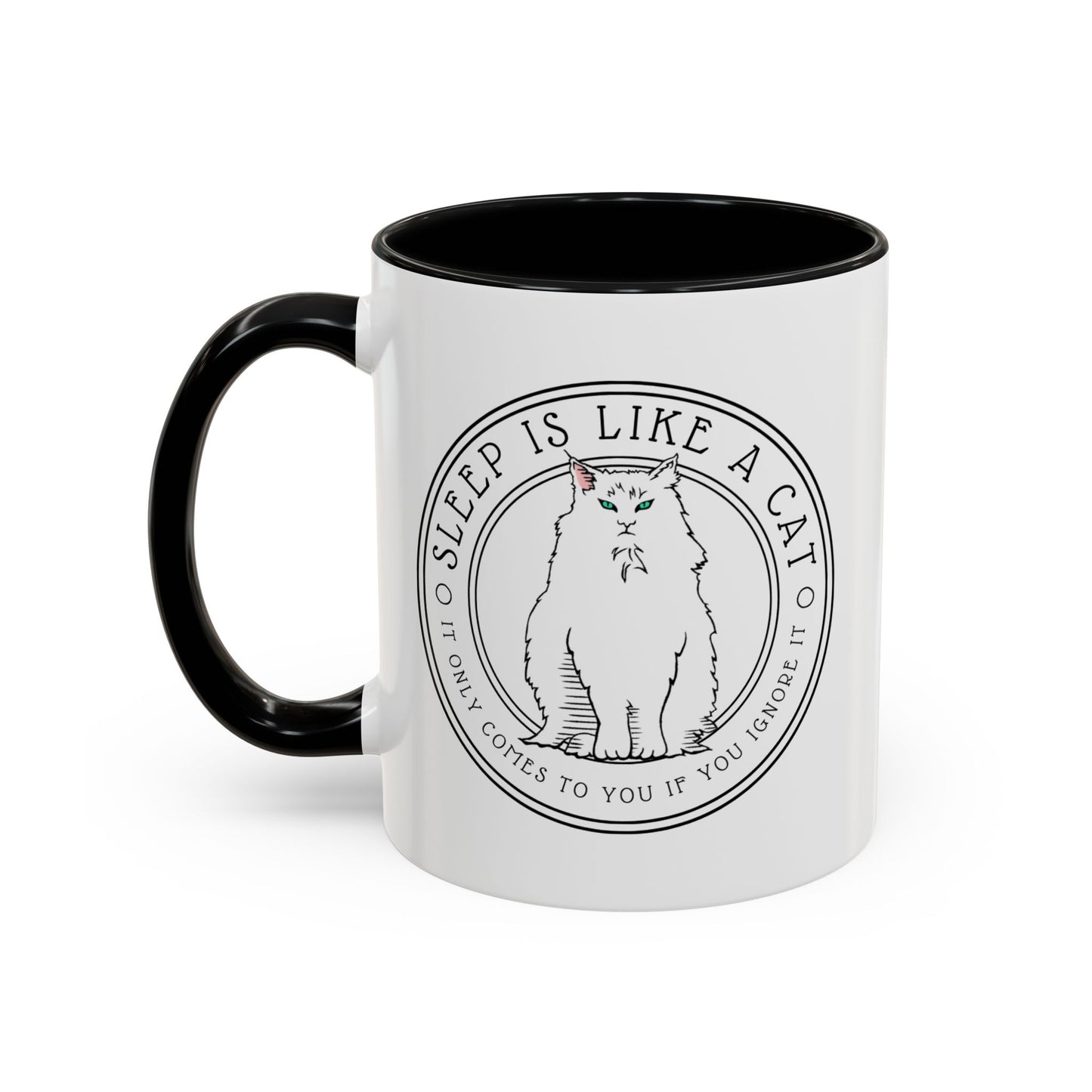 Cat Lover Mug, 'Sleep is Like a Cat' Quote from 'Gone Girl' by Gillian Flynn, Gifts for Cat Lovers Bookish Merch Literary Gift Book Nook