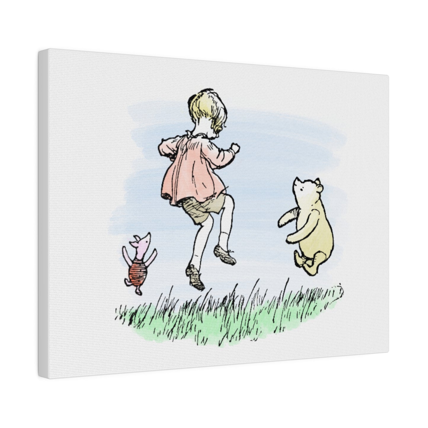 Classic Winnie the Pooh Vintage Nursury Art Piglet Christopher Robin Classic Pooh Literary Gift Bookish Merch for Book Nook