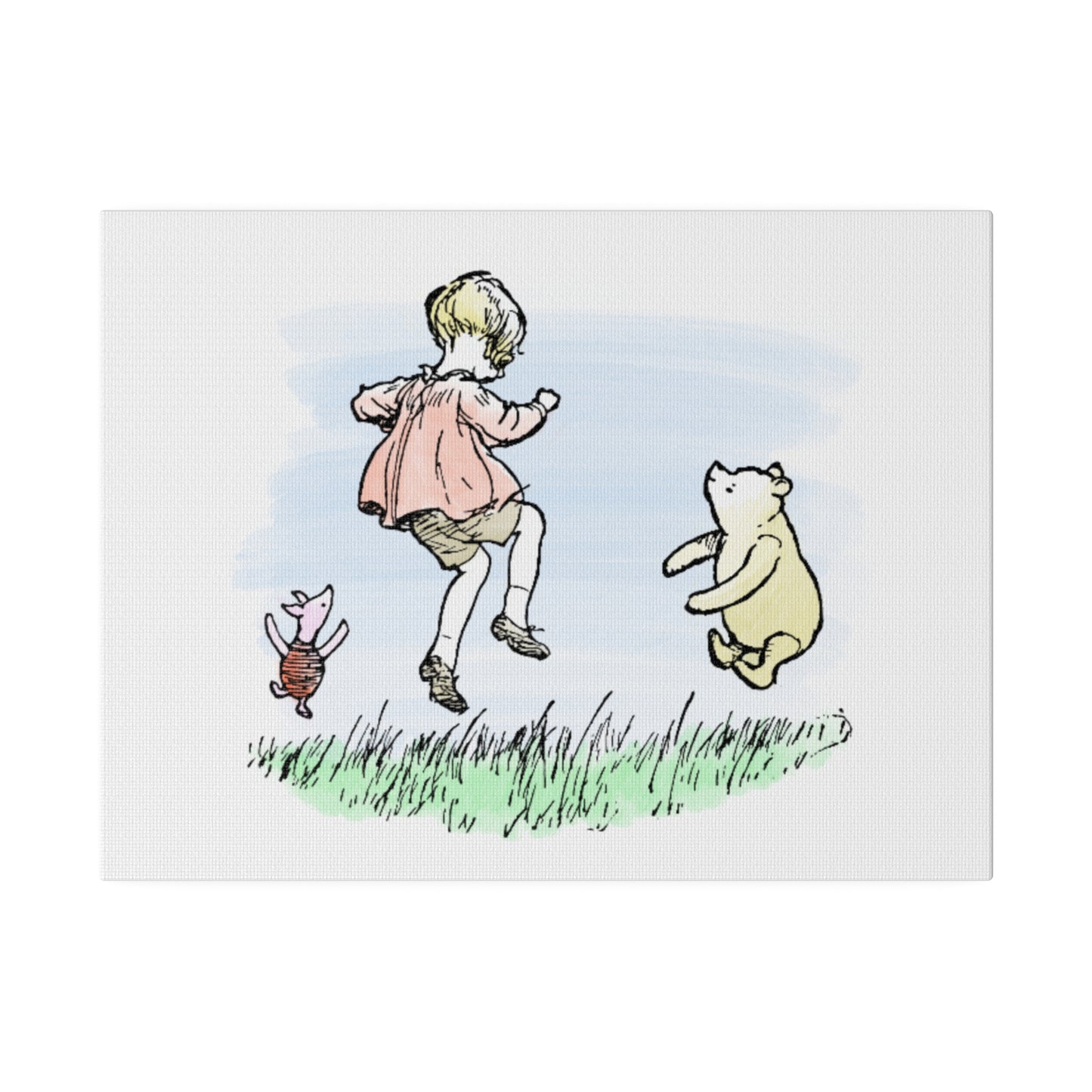 Classic Winnie the Pooh Vintage Nursury Art Piglet Christopher Robin Classic Pooh Literary Gift Bookish Merch for Book Nook