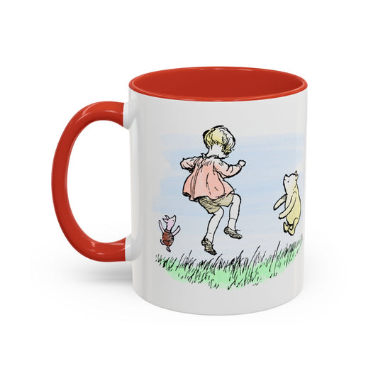 Classic Winnie the Pooh Mug, Christopher Robin, Piglet, Classic Pooh Book Lovers Mug Bookish Merch Book Shelf Decor Book Nook