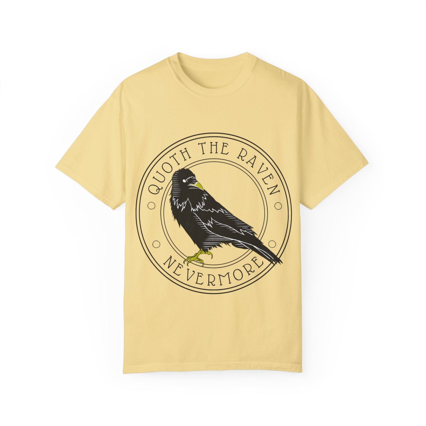 Edgar Allan Poe Raven Literary T-shirt, Unisex Tee, Book Lover Gift, Classic Literature Shirt, Vintage Novel Top