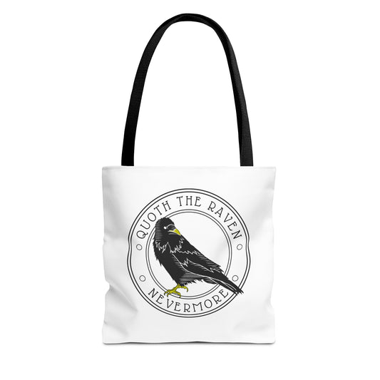 Nevermore Edgar Allan Poe Raven Tote - Gothic Literature Bag - Bookish Gift Idea - Literary Gift for Book Lover