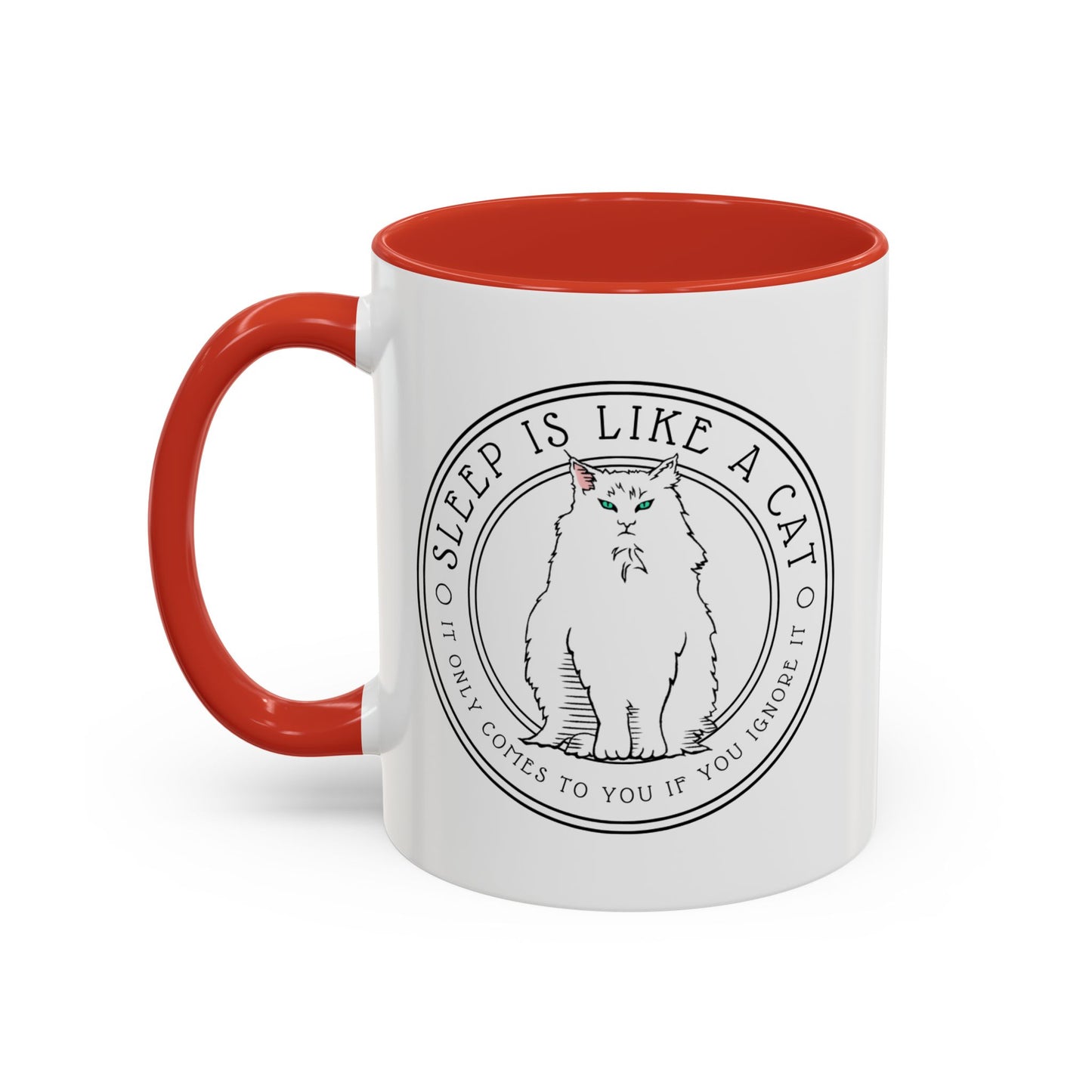 Cat Lover Mug, 'Sleep is Like a Cat' Quote from 'Gone Girl' by Gillian Flynn, Gifts for Cat Lovers Bookish Merch Literary Gift Book Nook