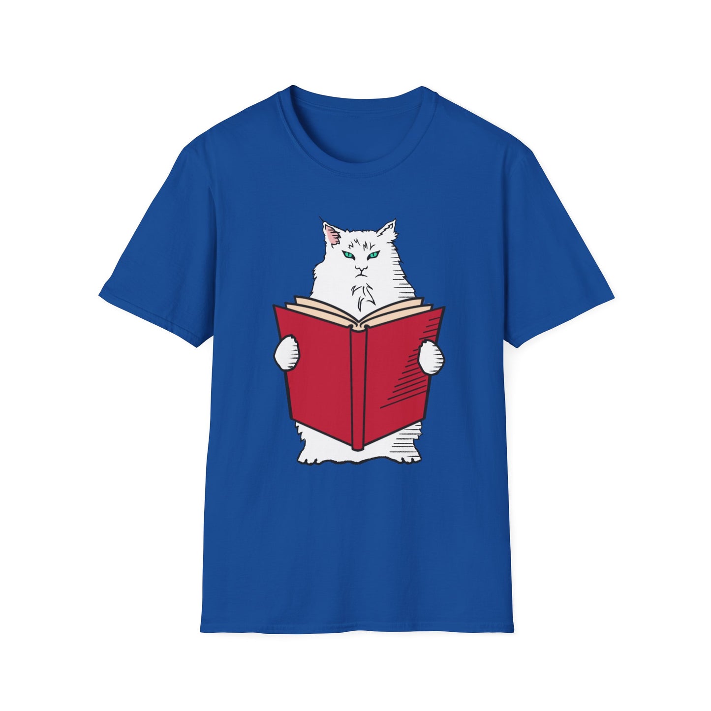 Book Lover Cat Unisex T-Shirt, Curmudgeon Cat Tee, Sarcastic Animal Shirt, Literary Gift, Book Lover Top, Gift for Cat Lovers