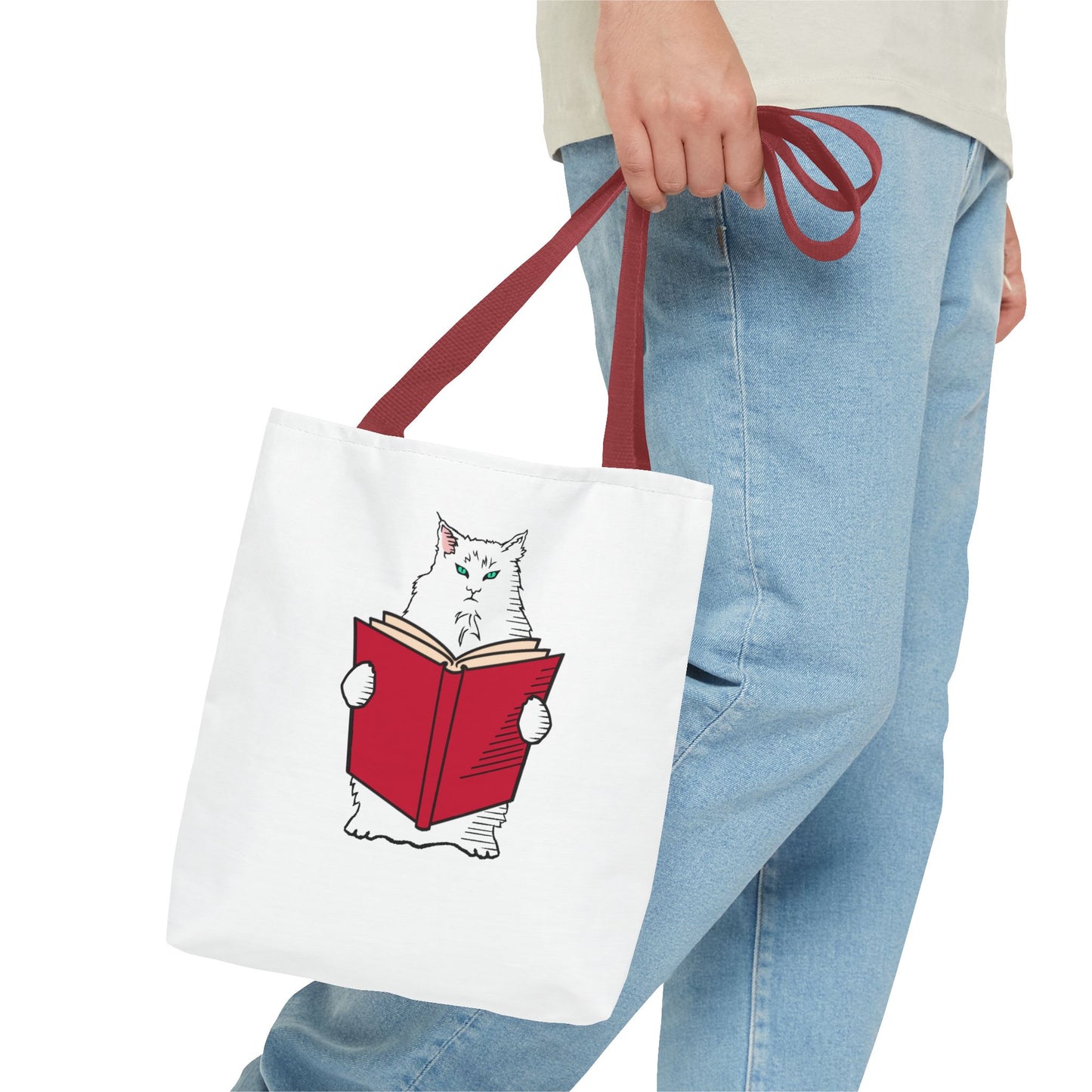 Literature Tote Bag, Snarky Cat Literary gift, Bookish Merch for Booktrovert, Book Lovers Gift, Book Club Gift for Bookworm, Cat Lover Gift