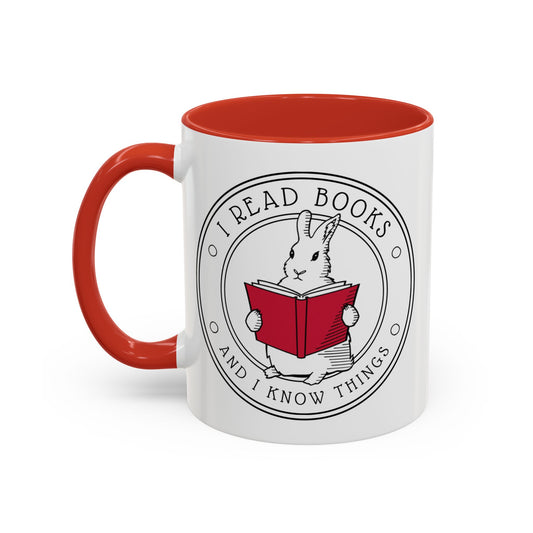 Book Lover Mug, Judgmental Bunny, I Read Books Bookish Mug for Booktrovert, Book Club Gifts, Bookworm, Book Nook, Book Shelf Decor